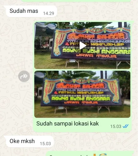 Pengiriman Papan Bunga Semawung Daleman Kutoarjo